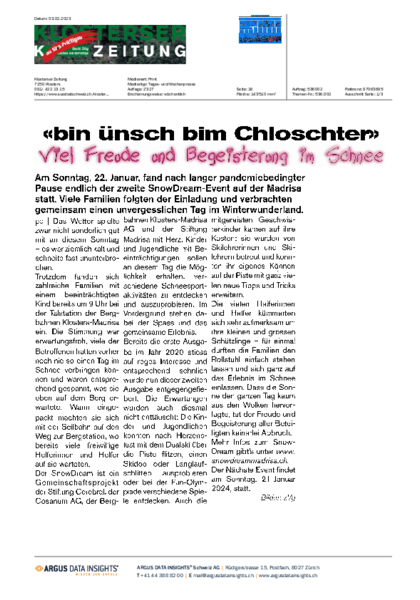 Klosterser Zeitung / 03.02.2023