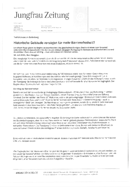 Jungfrau Zeitung / 10.07.2021